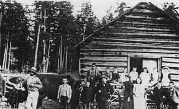 log schoolhouse at Central c1894