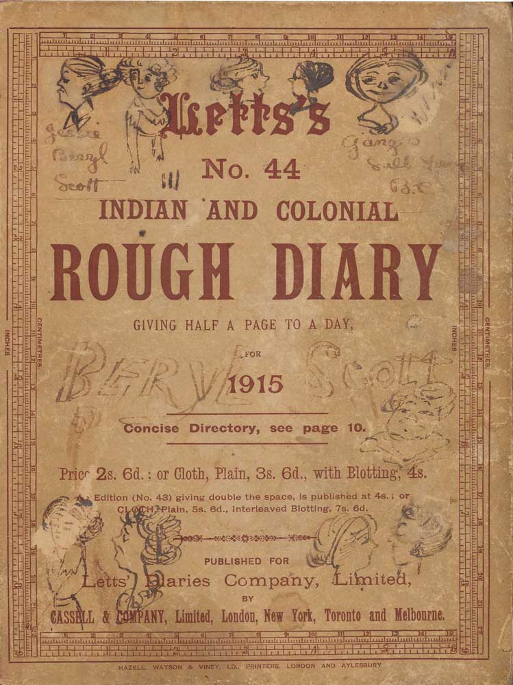 1915 diary cover