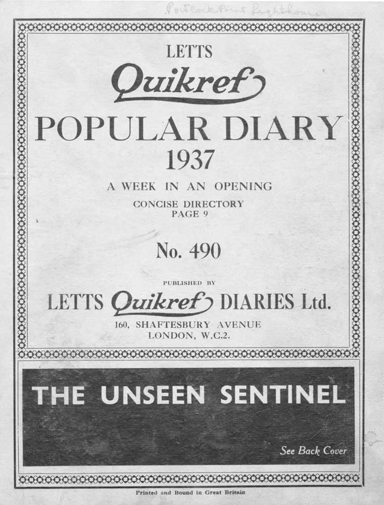 1937 diary cover