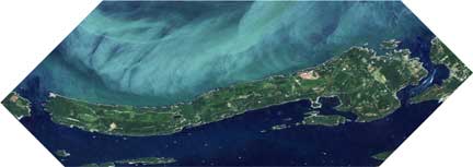 Galiano Island from space